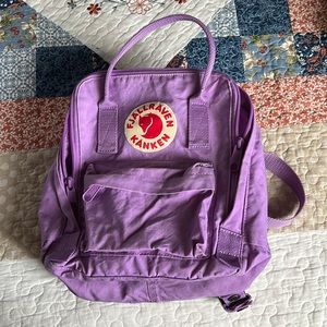 Purple Kanken backpack